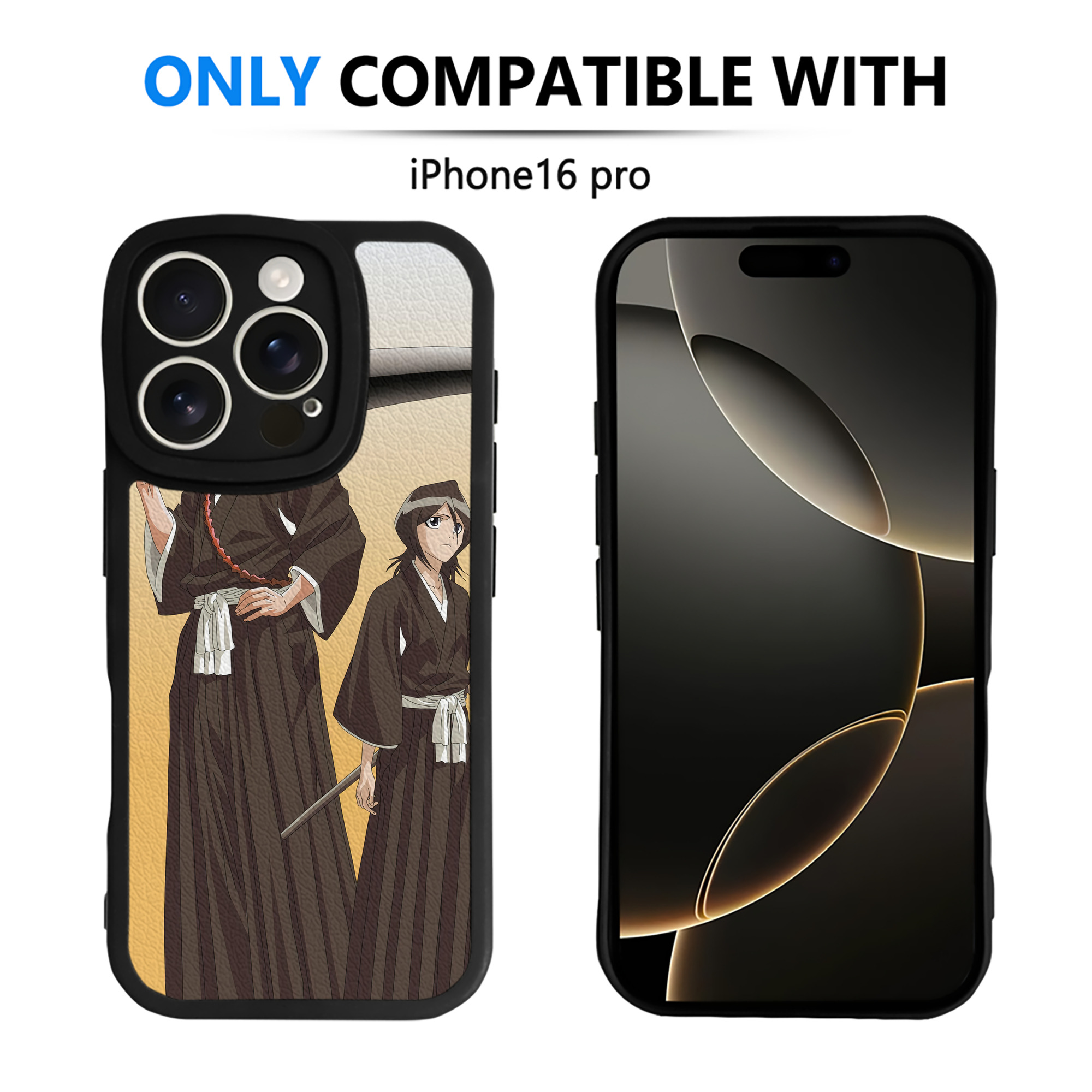 （画像用） ブリーチ BLEACH 【iPhone 16シリーズ対応】シリコンスマホケース（レザー調） 材質：シリコン